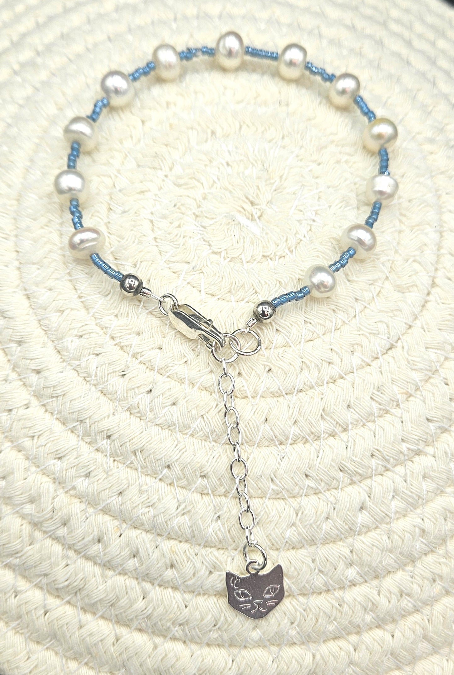 Bracelet Eclat de perles - Bleu profond