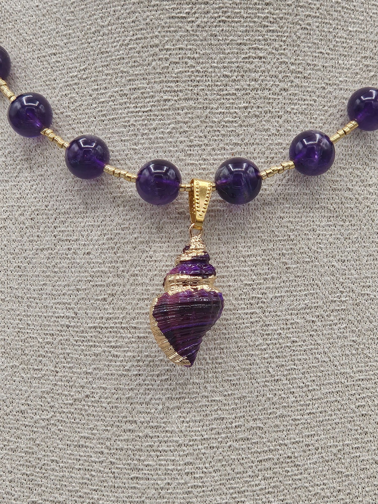 Collier Améthyste Ecume Violette
