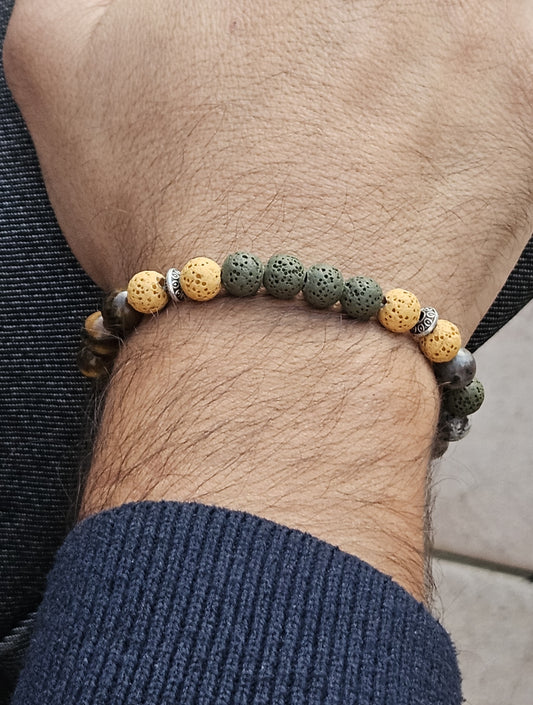 Bracelet Homme Flamme Solaire - Chance