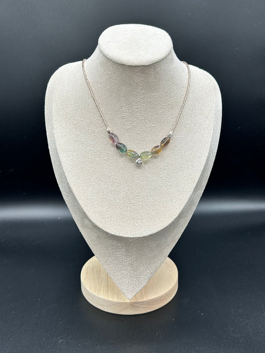 Collier Coquillage Fluorite