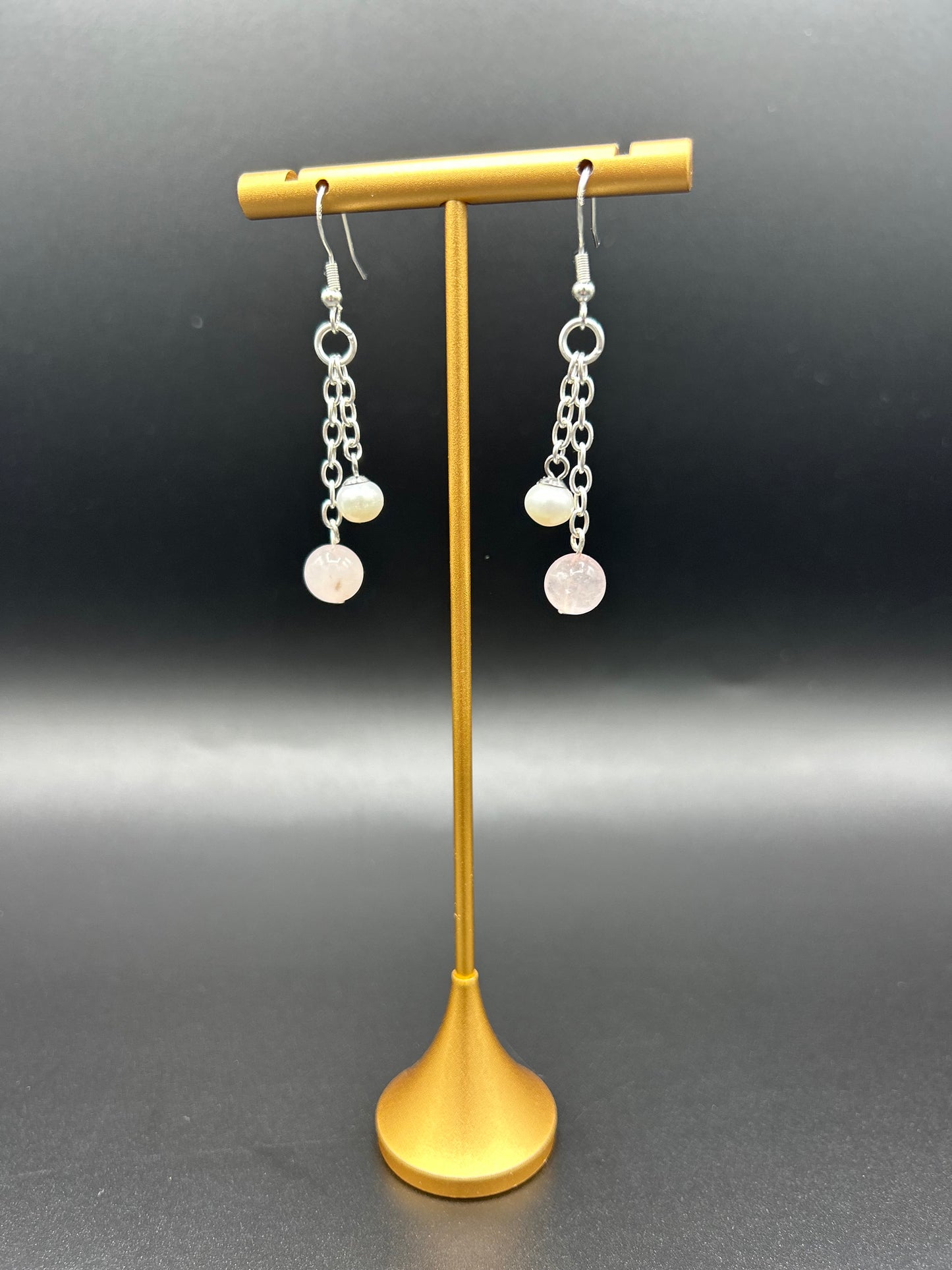 Boucles d’oreilles Rose & Perle