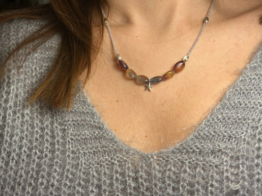 Collier Calanques Fluorite