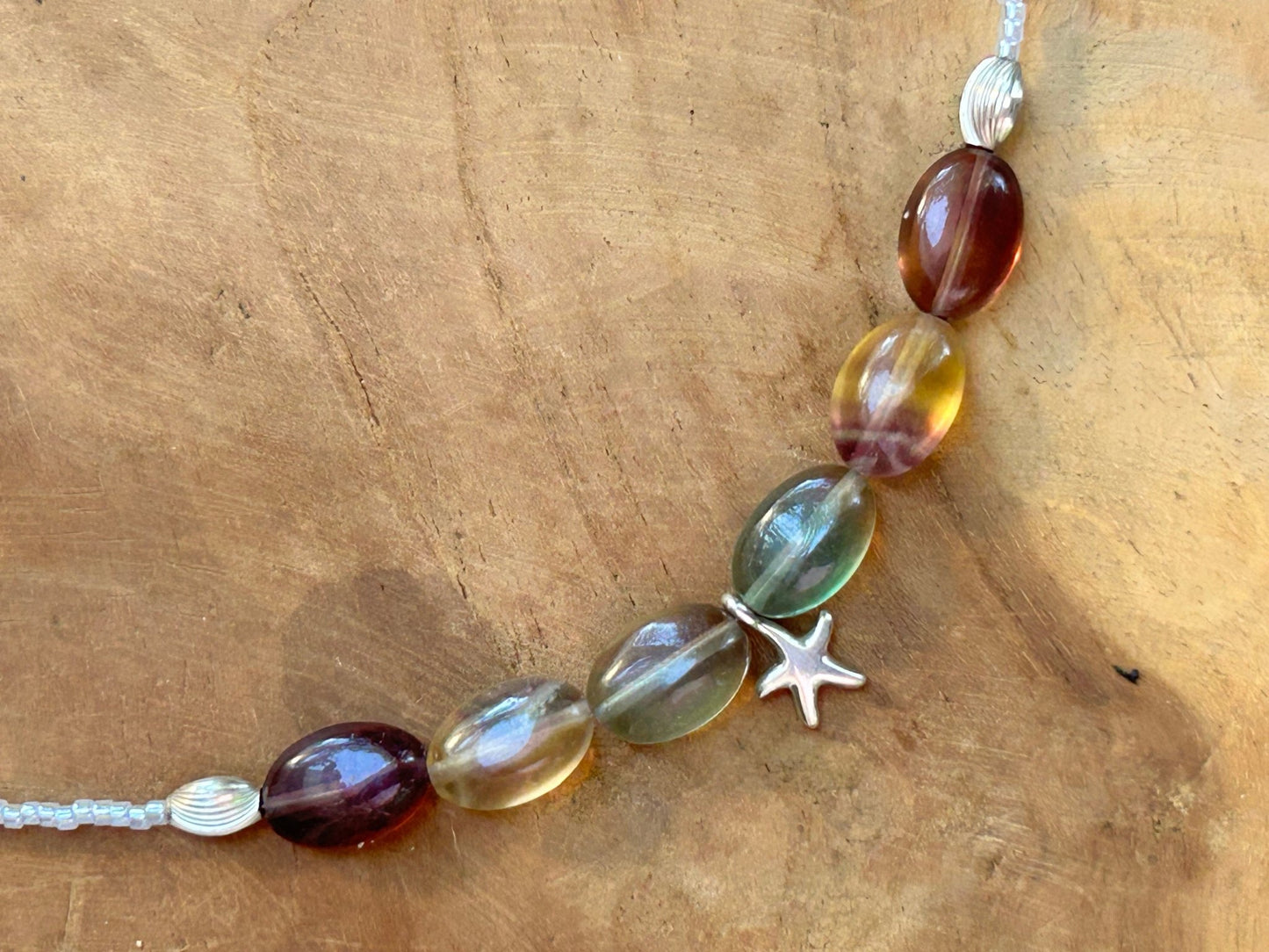 Collier Calanques Fluorite multicolore