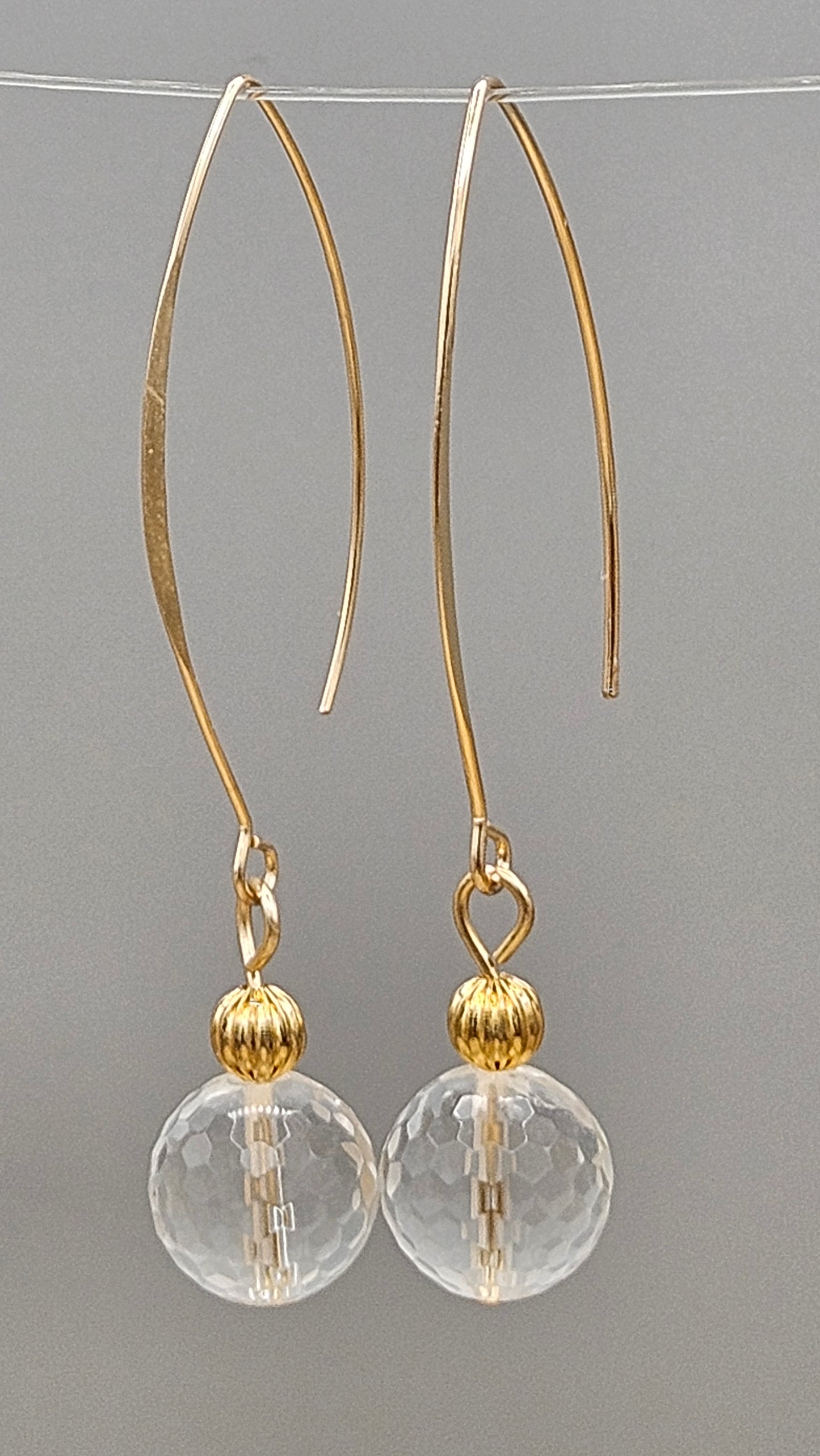 Boucles Grosse Goutte Cristal