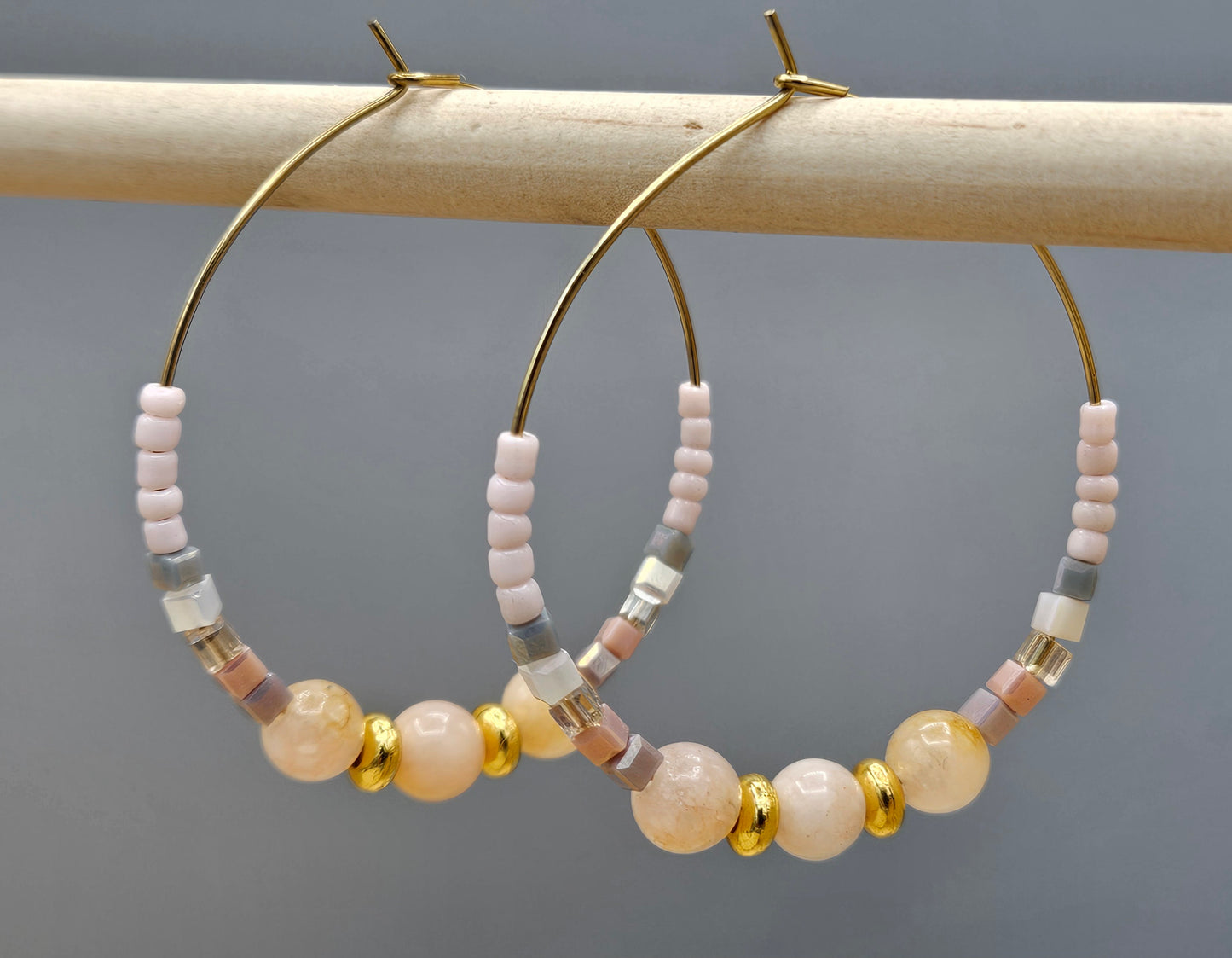 Créoles Peachy Chic