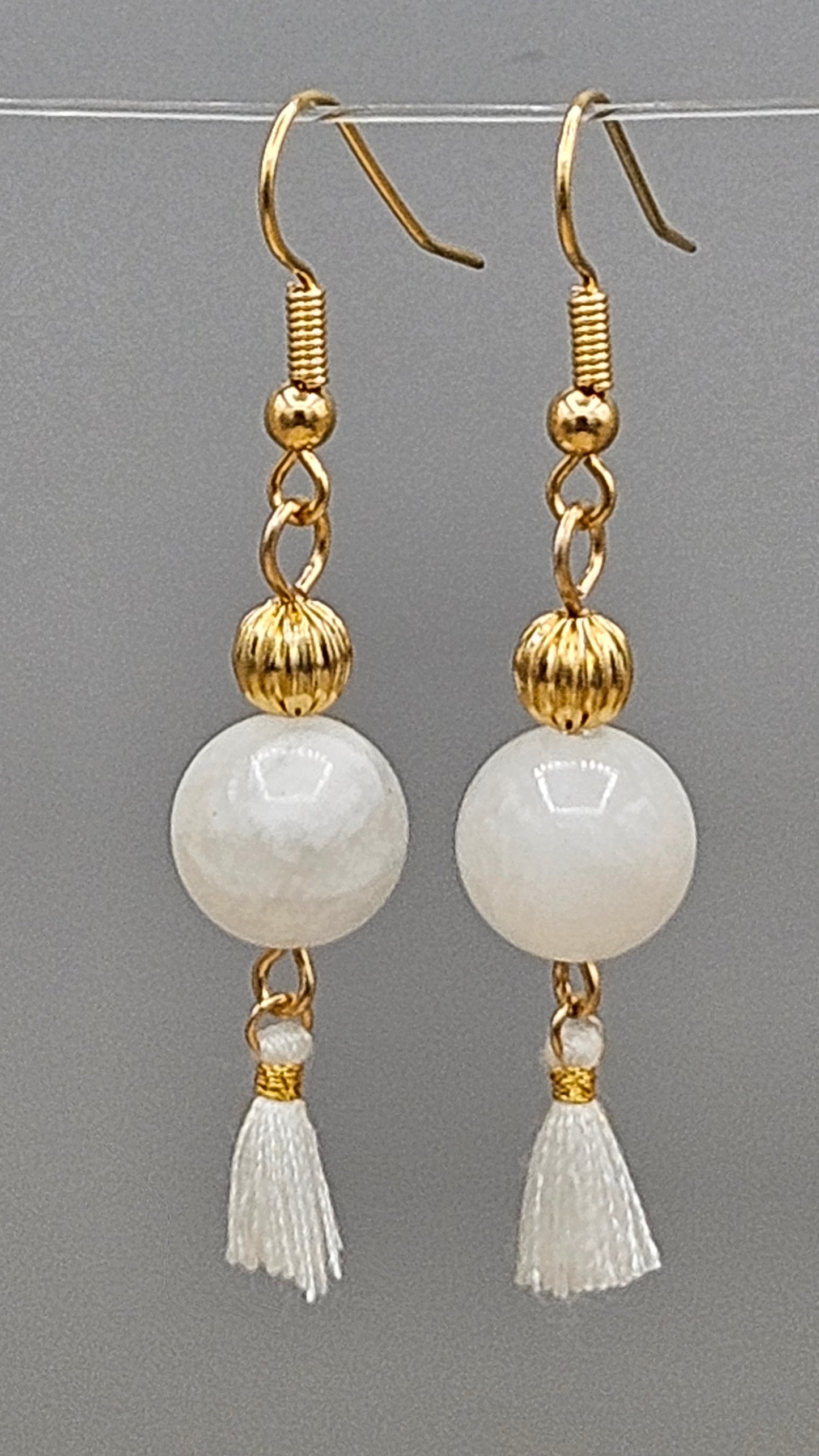 Pendantes Pierre de Lune & Pompon