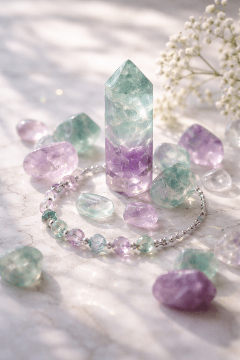La fluorite : pierre de clarté, d’équilibre et de lumière minérale - Colomba Créations