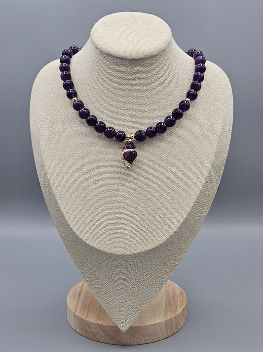 Collier Améthyste Onde Violette