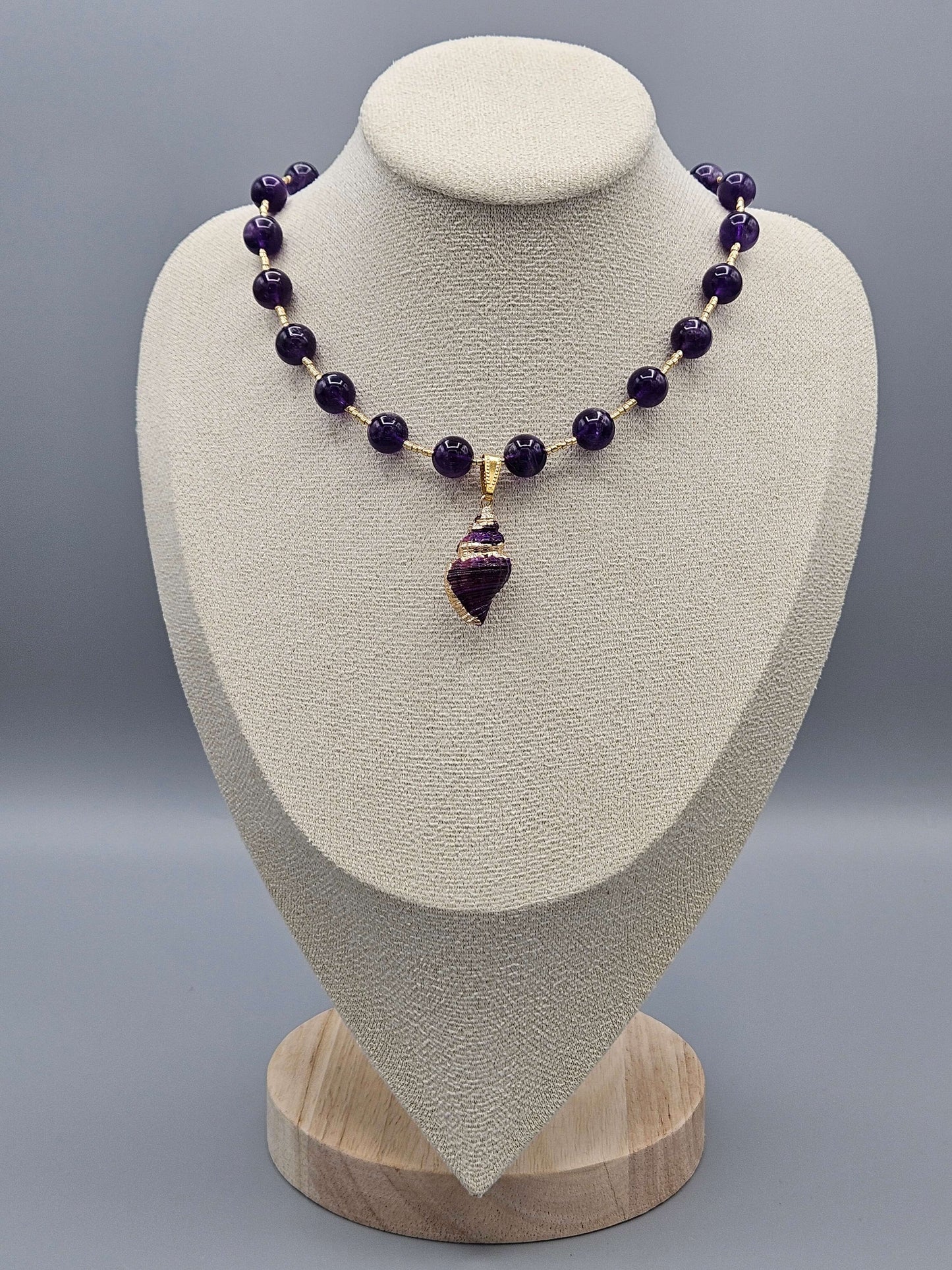 Collier Améthyste Ecume Violette
