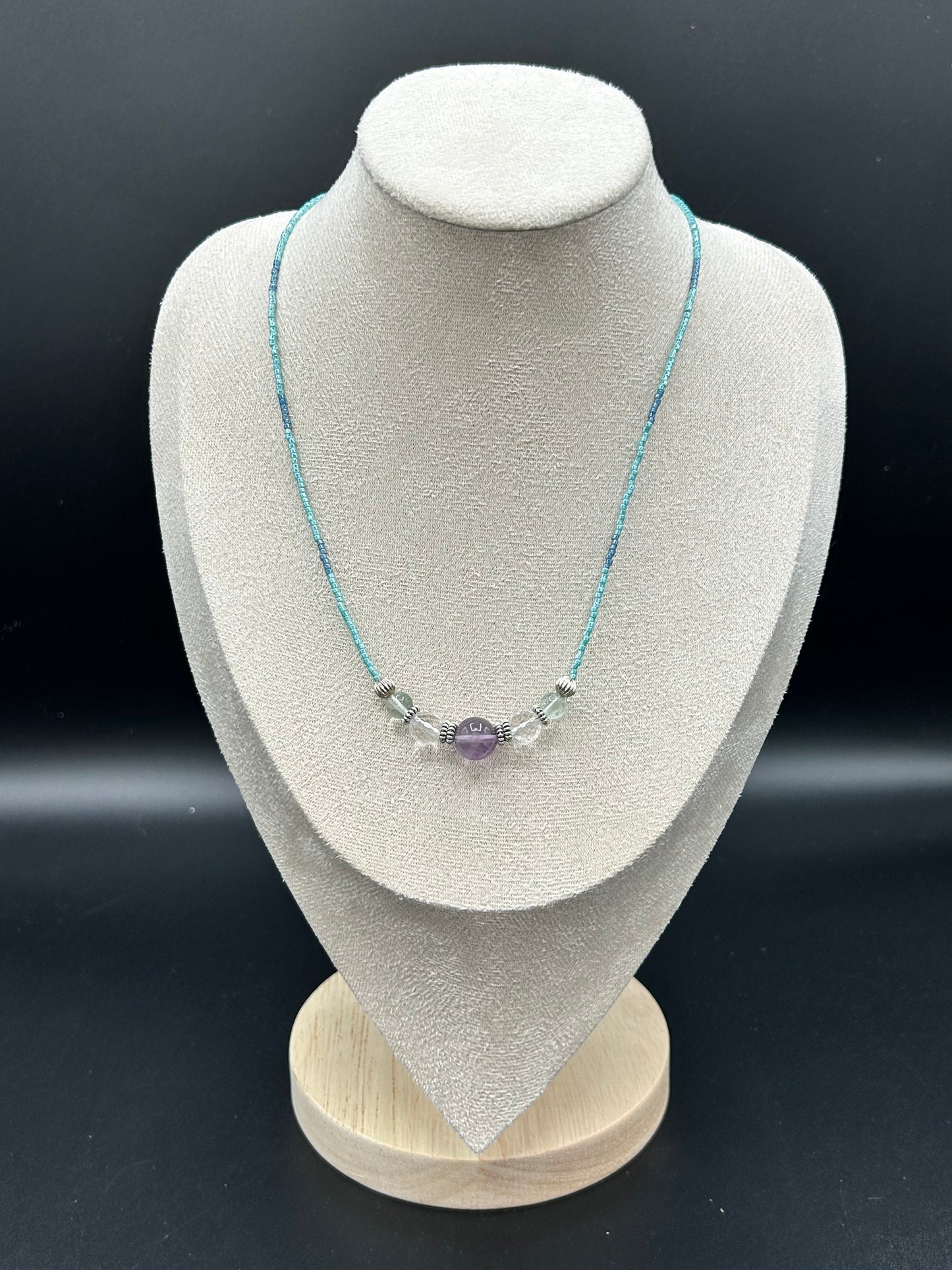 Collier Calanques Turquoise fin