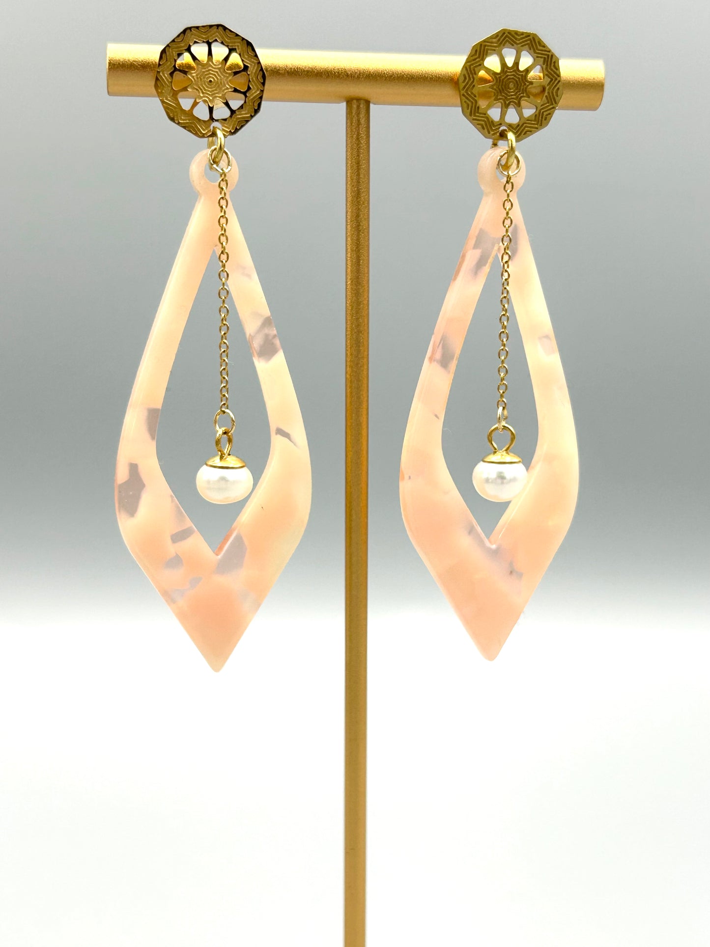 Boucles Elégance Saumon