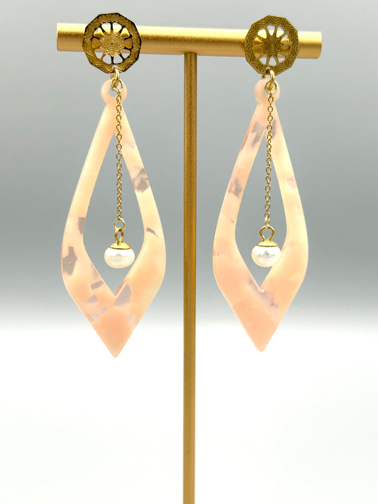 Boucles Elégance Saumon