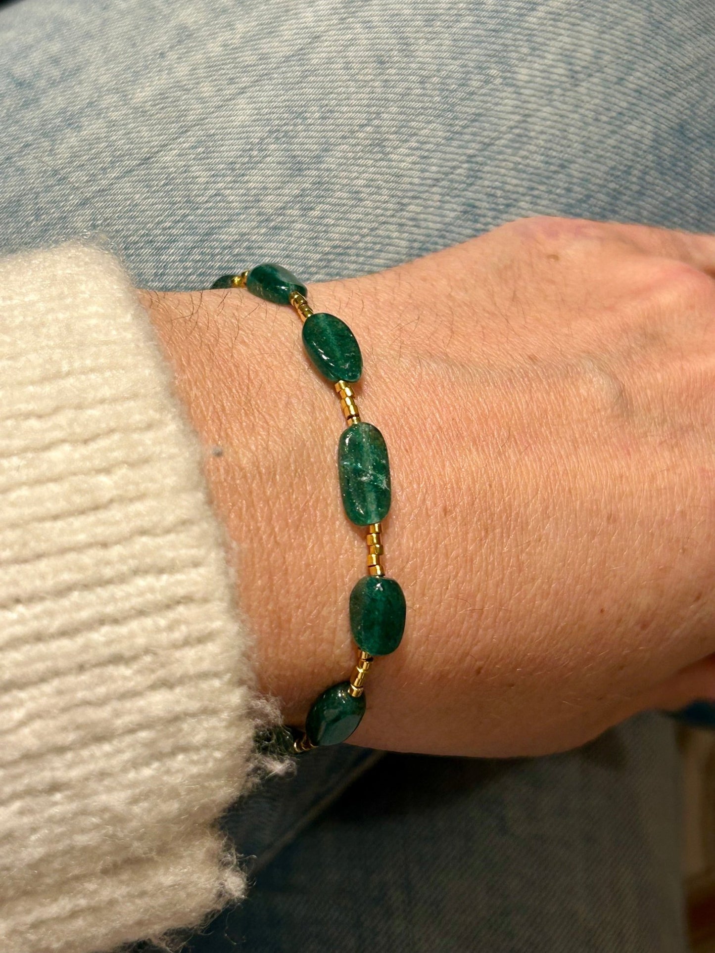 Bracelet Aventurine de Chance - Colomba Créations