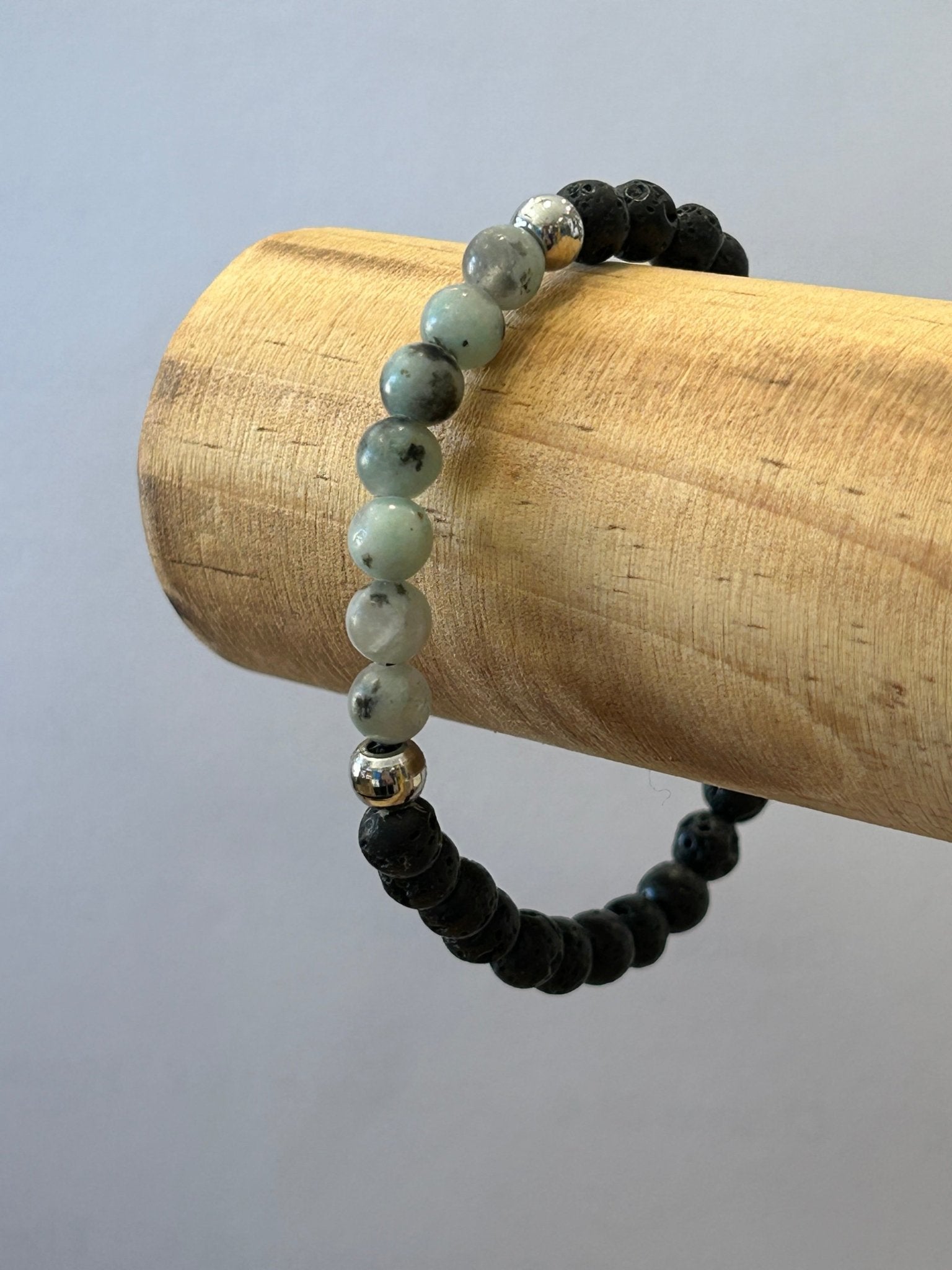 Bracelet homme Polar Jaspe, Lave - Zen - Colomba Créations