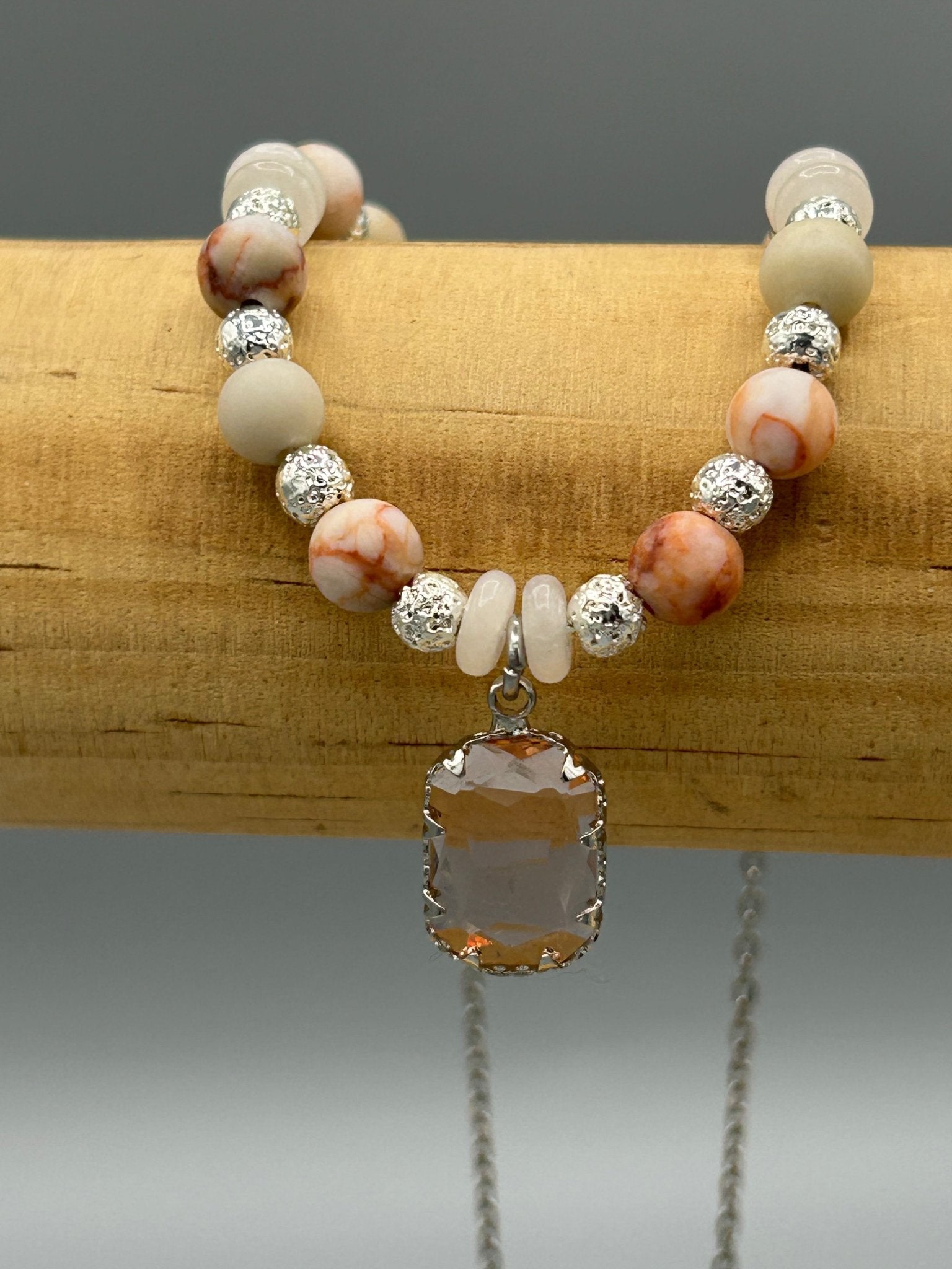 Collier douceur poudrée Saint Valentin - Colomba Créations