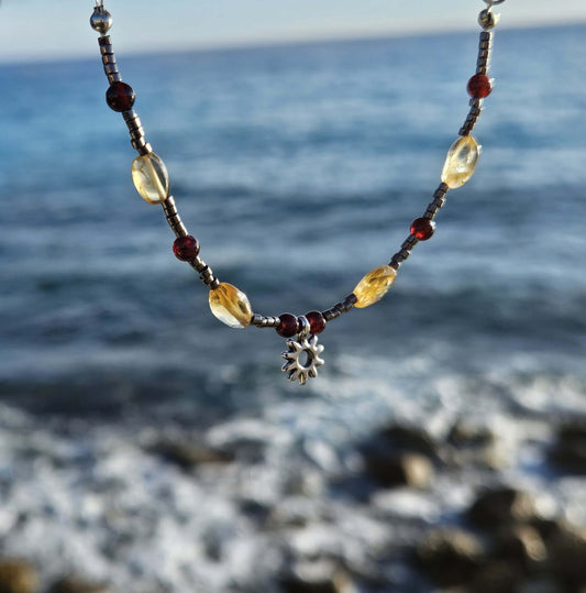 Collier soleil abondance chance