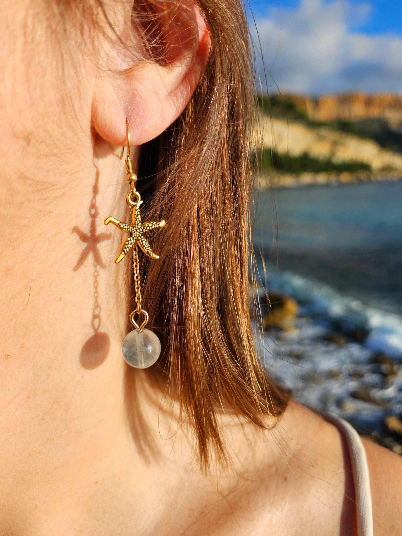 Pendantes Calanques Etoile Fluorite